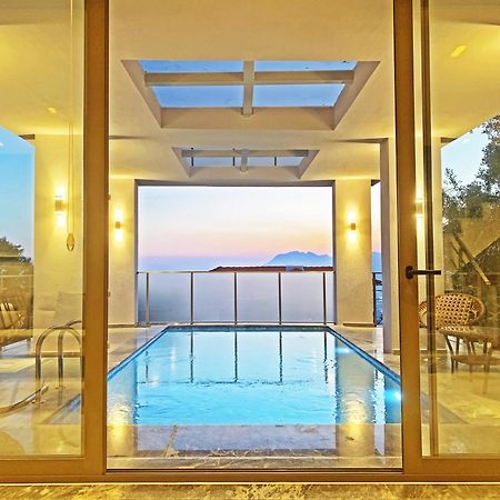 Villa With A Private Heated Pool, Jacuzzi, Overlooking Spectacular Views Of The Sea Kaş Dış mekan fotoğraf