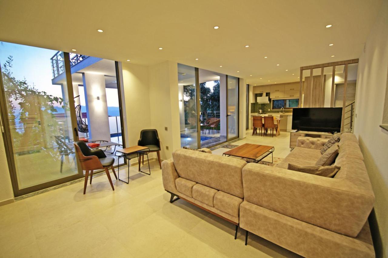 Villa With A Private Heated Pool, Jacuzzi, Overlooking Spectacular Views Of The Sea Kaş Dış mekan fotoğraf