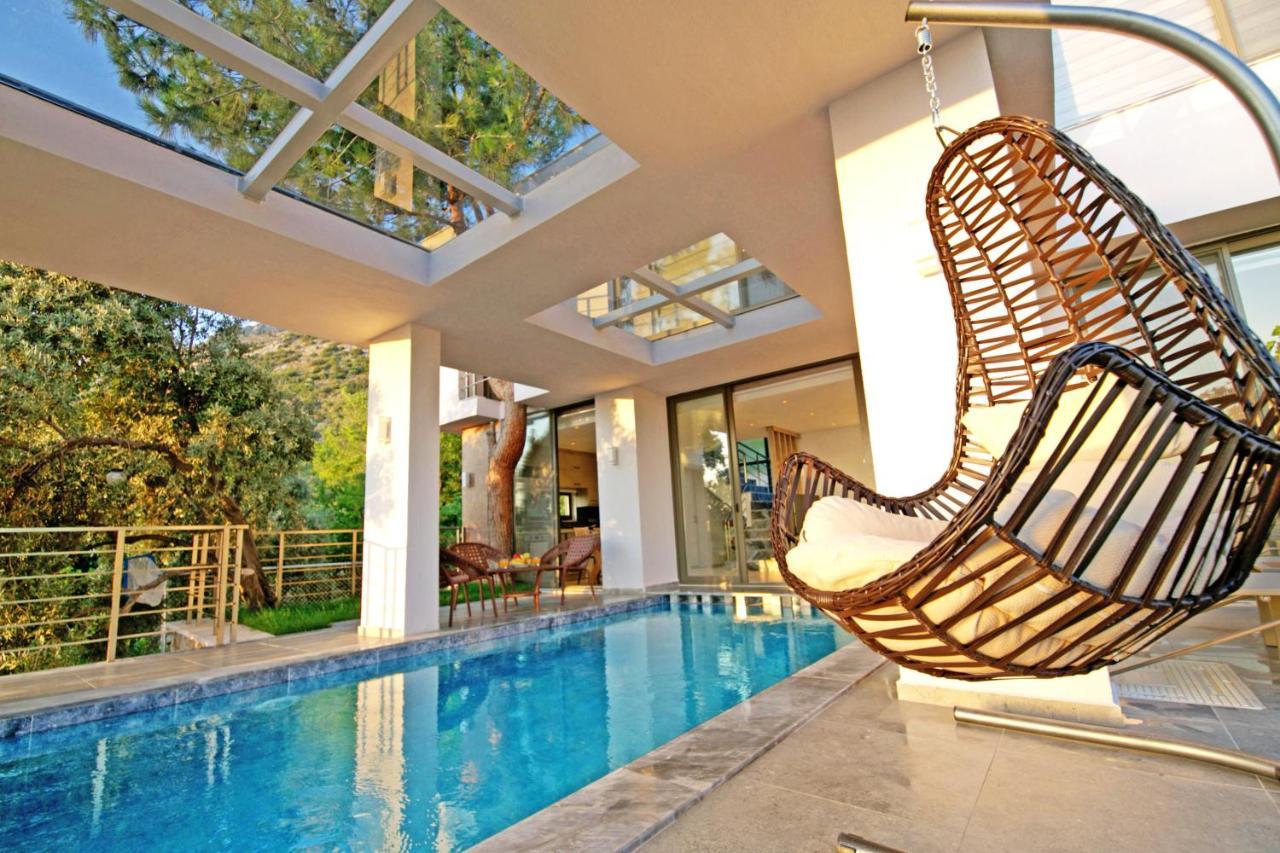 Villa With A Private Heated Pool, Jacuzzi, Overlooking Spectacular Views Of The Sea Kaş Dış mekan fotoğraf