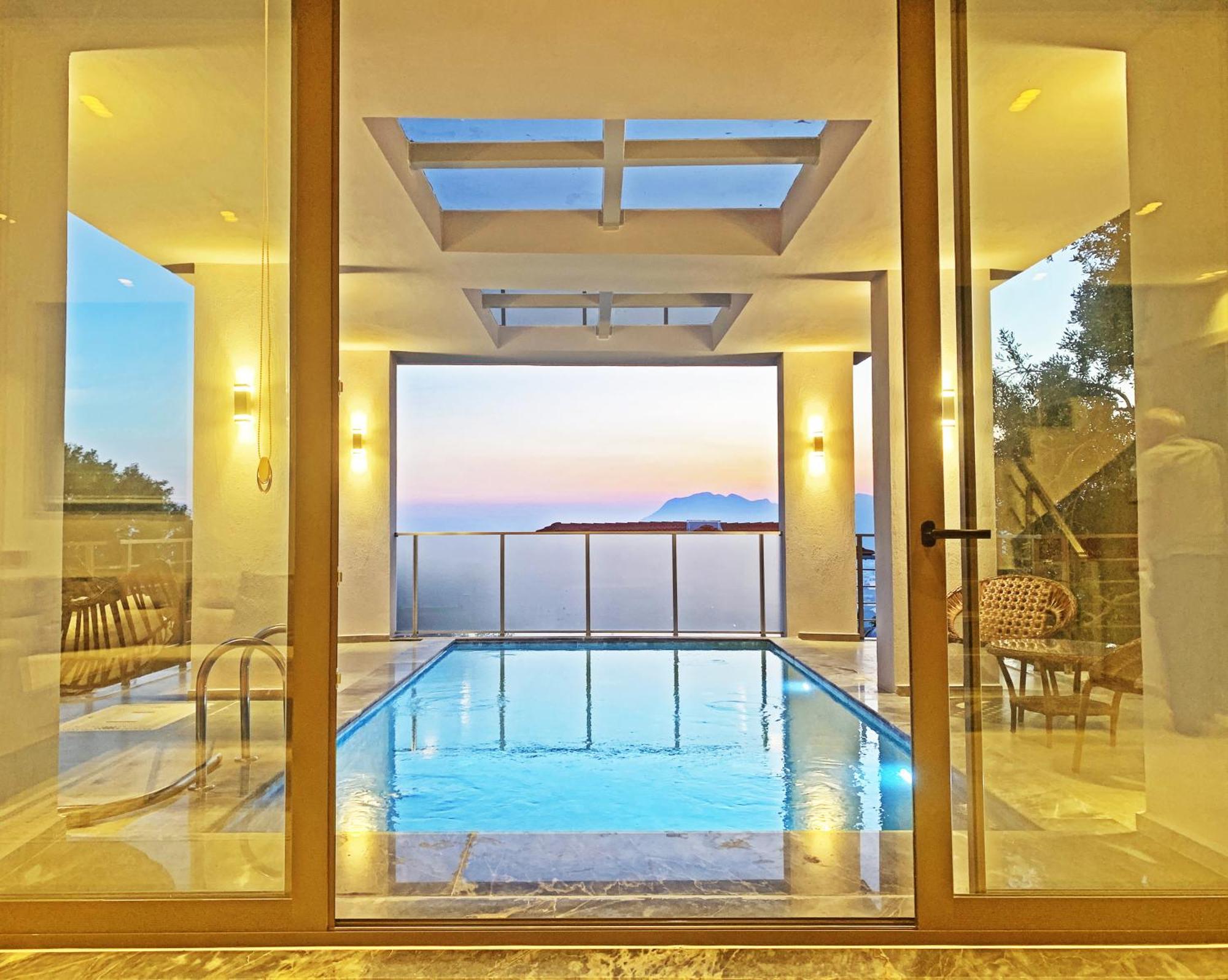 Villa With A Private Heated Pool, Jacuzzi, Overlooking Spectacular Views Of The Sea Kaş Dış mekan fotoğraf
